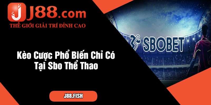 Kèo Cược Phổ Biến Chỉ Có Tại Sbo Thể Thao